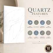 Calista calacatta quartz detail, Marmo Finish