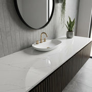 Calista calacatta quartz detail, Marmo Finish