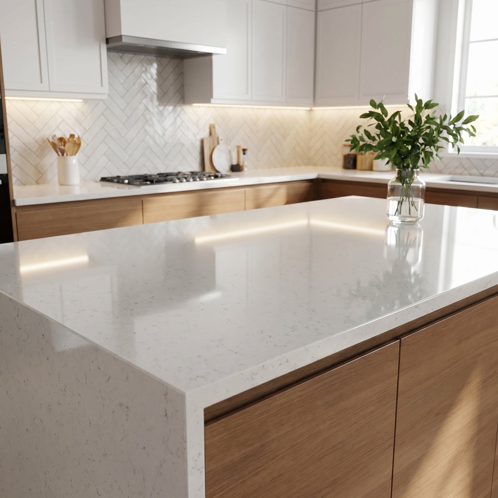 Alba Carrara carrara quartz detail, Marmo Finish