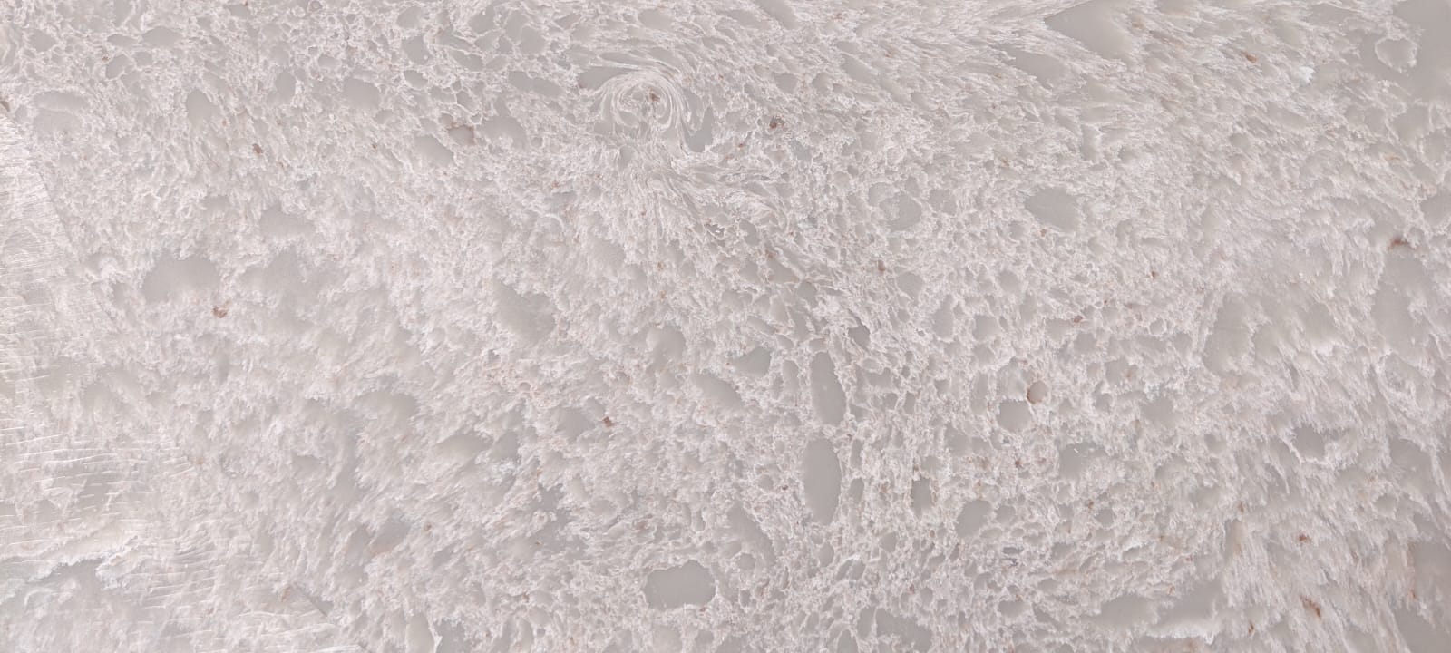 Alpine Lace backlit marble quartz slab in white, Marmo Finish