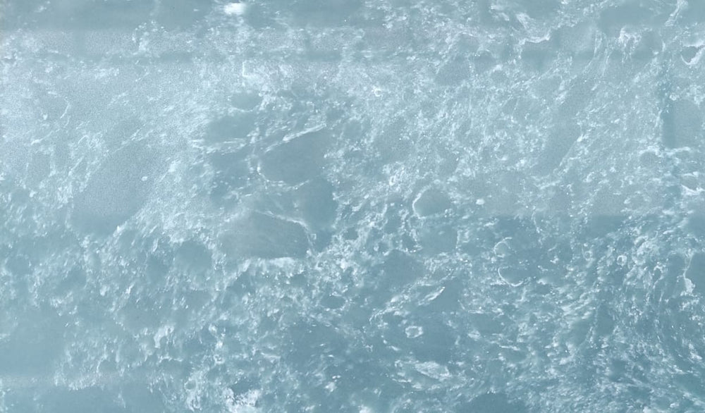 Azure Crest backlit marble quartz slab in blue, Marmo Finish