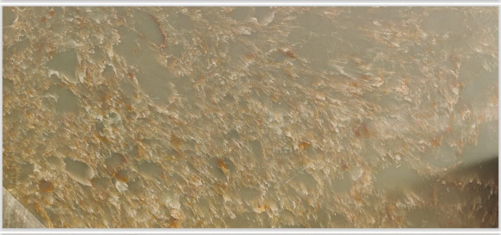 Emerald Ember backlit marble quartz slab in green, Marmo Finish