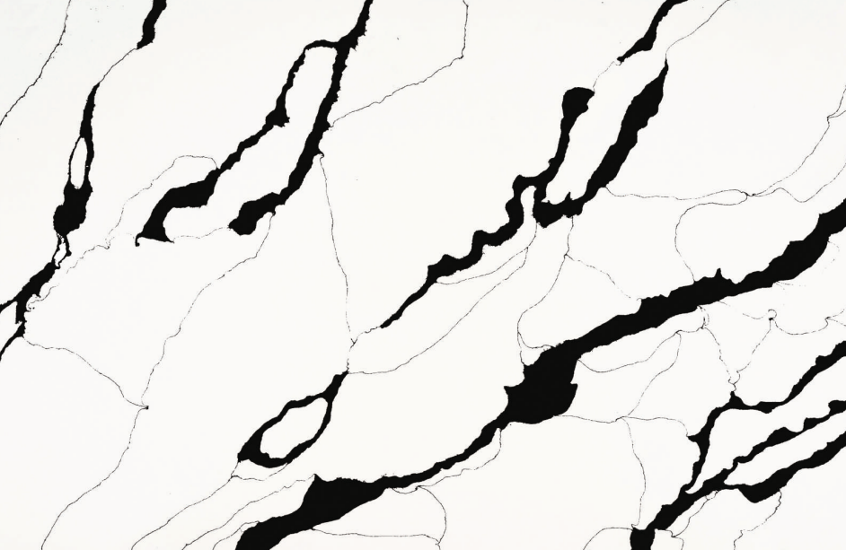 Noir Crest statement marble quartz detail, Marmo Finish