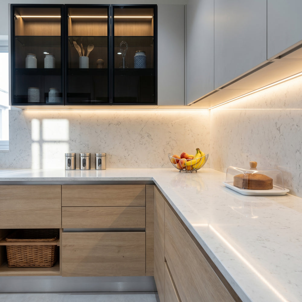 Alba Carrara carrara quartz detail, Marmo Finish